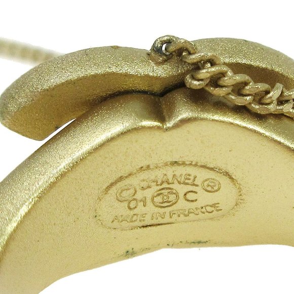 Authentic CHANEL CC Logos Bangle Chain Ring - Picture 2 of 4